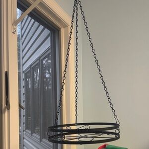 Black Hanging Metal Plant Holder